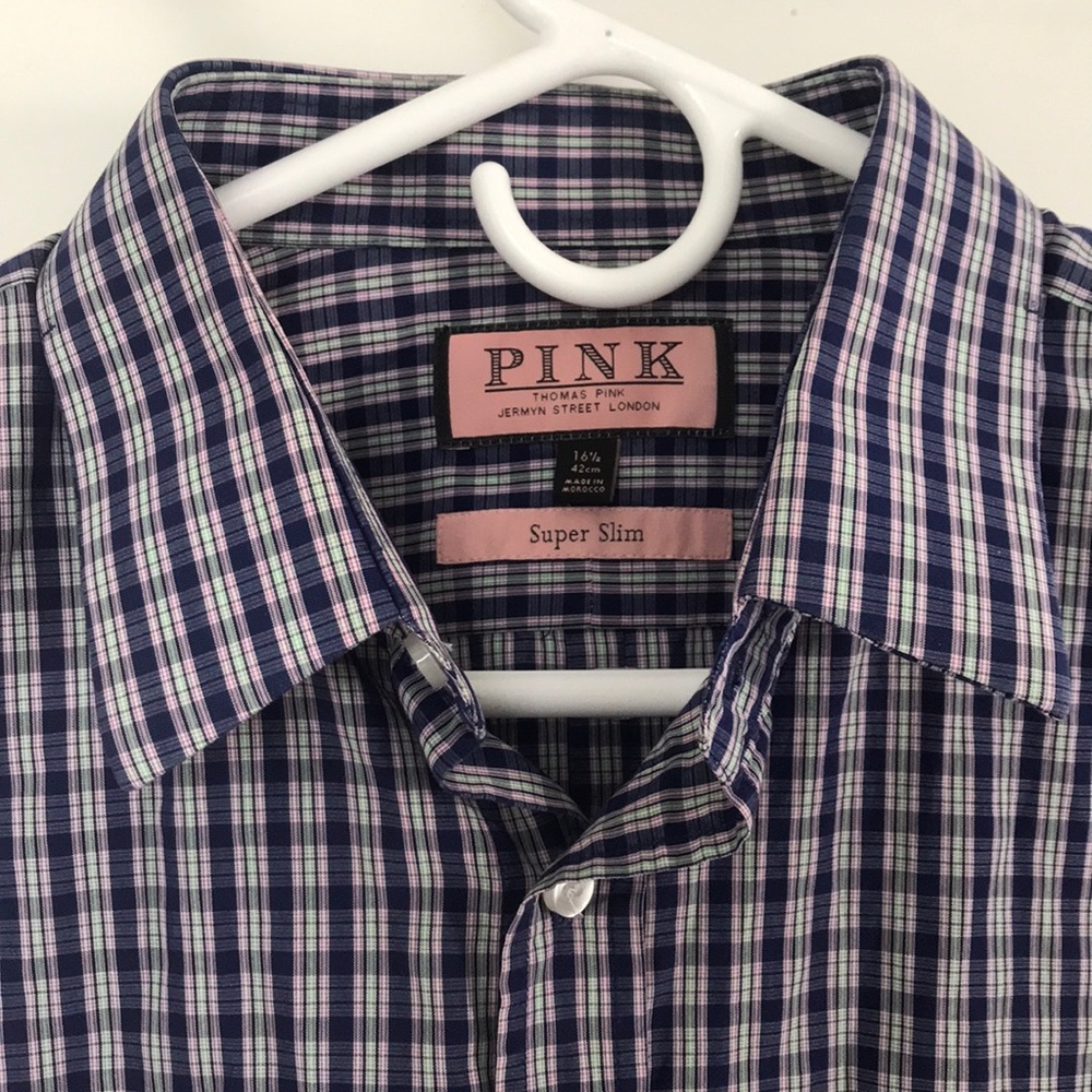 Thomas Pink, Super Slim Dress Shirt, M